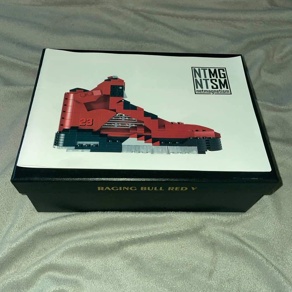 Jordan 5 Raging Bull Lego Kickbrick